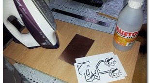 Изготовление печатной платы методом ЛУТ